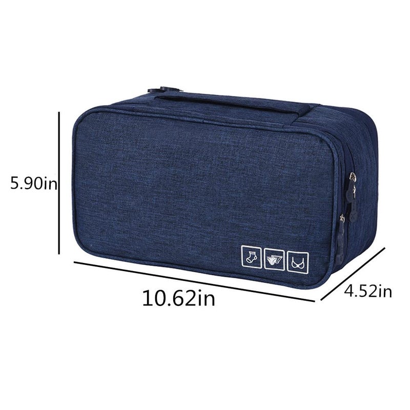 MINGSEECESS Portable Underwear Bra Storage Bag Waterproof Travel Organizers Multi-Layer Toiletry Packing Cube - Image 2